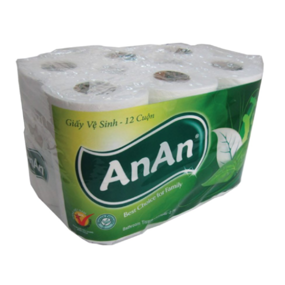 Giấy lụa cuộn An An (Lốc 2 cuộn)